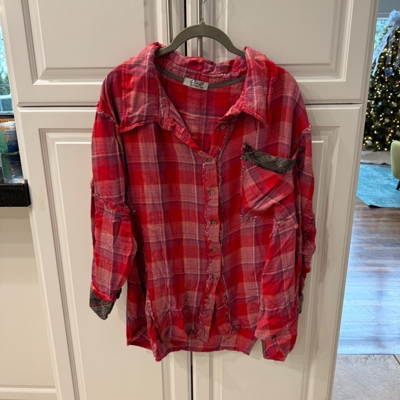 Free People Intimately Fallin' For Flannel Sleep Shirt - Picture 2 of 5